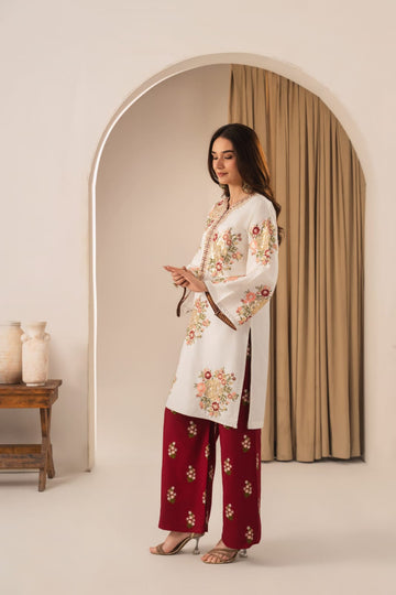 Embroidered stitched Suit